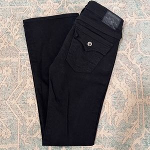 True Religion, Size 27, Black Boot Cut
